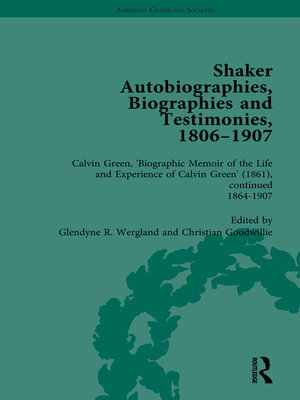 cover image of Shaker Autobiographies, Biographies and Testimonies, 1806-1907 Vol 3